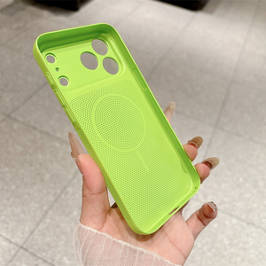 เคสโทรศัพท์แม่เหล็กระบายความร้อนสำหรับ iPhone 17 Pro Max 16 15 14 13 12 Pro Max Plus ป้องกันแรงกระแทก ระบายอากาศได้ดี - Product Image 3