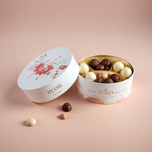 Cajas de regalo de papel Kraft ecológicas con estampado y laminación mate Mango de cuerda de tinta de soja para forro de esponja de dulces de Chocolate - Product Image 2