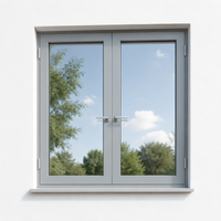 Fenêtres et portes à battants en aluminium anti-impact insonorisées à double vitrage pour projets de maisons américaines