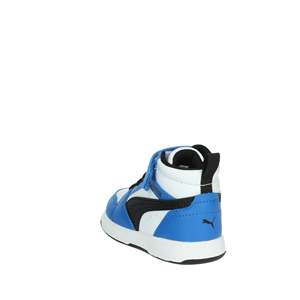 Scarpe da passeggio alte bianche e blu Puma per bambini - Product Image 2