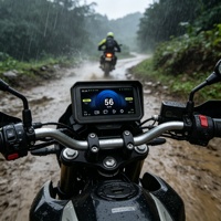 Navigation GPS pour moto étanche IP68 7 pouces |   CarPlay sans fil et Android Auto, conception à dégagement rapide, prend en charge OEM ODM