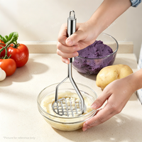 Ustensiles de cuisine en acier inoxydable antiadhésifs faciles à nettoyer : Trancheuse à pommes de terre, Presse-ail, Coupe-gingembre manuel, Lavable au lave-vaisselle