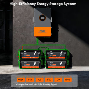 PowMr 12KW Split <span class=keywords><strong>Phase</strong></span>/trifásico Inversor <span class=keywords><strong>Solar</strong></span> 120/240Vac 120/208V Suporte Paralelo Inversor <span class=keywords><strong>Solar</strong></span> Híbrido - Product Image 4