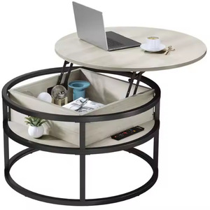 Mesa de centro de madera con tapa elevable para comercio transfronterizo, mueble de sala de estar de pie para uso doméstico, mesa de té sencilla y de alto valor. - Product Image 5