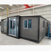 Petite Villa Préfabriquée de Haute Qualité et Maison Modulaire Extensible à Double Aile en Conteneur à Structure en Acier