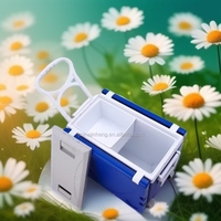 Refroidisseur multifonctionnel de grande capacité de 28 litres pour aliments et boissons à double usage, froid et chaud, avec table et chaise pliantes en plastique