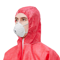 Masque médical jetable Hubei Haixin avec respirateur à valve respirant FFP2 canard Bill V forme blanc avec boucle d'oreille à nouer en gros
