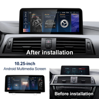 Qualcomm Android Wireless Carplay Auto pour BMW Série 3/4 F30 F31 F32 F33 F34 F36 Lecteur vidéo de voiture GPS Navigation Multimédia