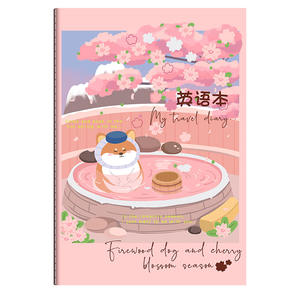 Carnet d'exercices B5 mignon pour <span class=keywords><strong>étudiant</strong></span>s, cahier de mots à forte valeur chromatique avec couverture en cuir imprimé, vente en gros - Product Image 5