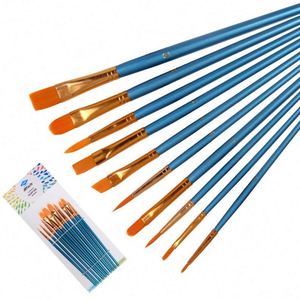 Bonvan - Juego de 15 Pinceles de Pintura Acrílica para Artistas, para Óleo/Acuarela/Pintura de Uñas, Pelo de Nailon, Mango de Plástico, Logotipo Personalizado - Product Image 2
