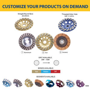 6 7 pouces 30 50 grain hilty diamant meulage ponçage et polissage disque de roue <span class=keywords><strong>pour</strong></span> béton granit pierre meuleuse d'angle outil diamant - Product Image 4