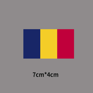 7*4cm petit drapeau de l'amérique autocollants vêtements autocollant de transfert de chaleur personnalisé DTF transferts pays drapeaux autocollants fer sur décalcomanies - Product Image 4