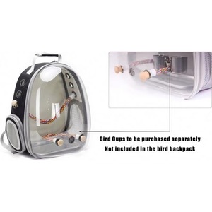Muestra Gratis: Mochila Transportadora para Pájaros, Jaula para Pájaros Pequeños y Medianos, Periquitos, Cacatúas, Cápsula Espacial Transparente - Product Image 6