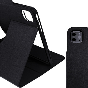 Étui pour tablette avec support rotatif à angle élevé, options de couleurs personnalisées, coque de protection antichoc avec porte-crayon pour iPad Pro 12.9 - Product Image 3