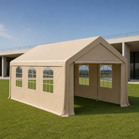 Abri de voiture portable pliable à structure en acier 3x6 4x6, commercial, imperméable, protection UV, pour extérieur, jardin, fête