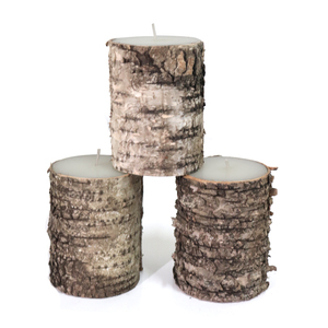 Bougie en cire <span class=keywords><strong>de</strong></span> paraffine faite à la main, qualité OEM, prix bas, design unique avec écorce <span class=keywords><strong>de</strong></span> <span class=keywords><strong>bouleau</strong></span> pour la décoration <span class=keywords><strong>de</strong></span> Pâques, vente chaude - Product Image 1