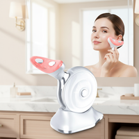 Masseur portable 3 en 1 à micro-courant pour le visage et le cou, raffermissant la peau, anti-rides, appareil vibrant pour le lifting du cou
