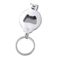 Porte-clés personnalisés, coupe-ongles, porte-clés en aluminium avec ouvre-bouteille, sublimation