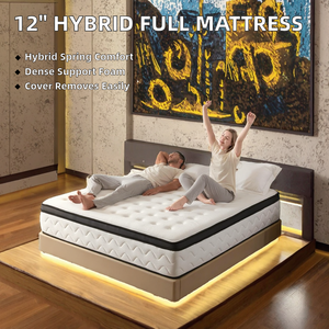 Colchón Ortopédico Enrollable para Hotel, Tamaño <span class=keywords><strong>Matrimonial</strong></span>/Doble, Espuma de Alta Densidad, Refrigerante, Masajeador, Plegable, con Muelles Ensacados - Product Image 2