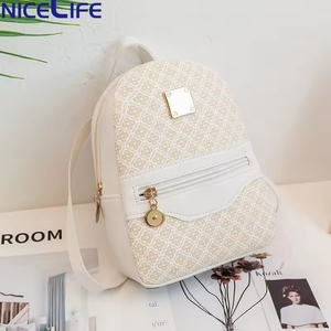 Tas Ransel Wanita Bestella Brand Custom, Tas Selempang Elegan Bahan PU, Tas Harian Kecil Bermotif, Tas Laptop Wanita - Product Image 4