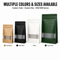 Premium Candy Mylar zakje met transparant venster, hersluitbaar, foliezak voor harde snoepjes, chocolade, gummy's en retailverpakkingen