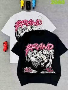 เสื้อยืดแขนสั้นลายกราฟิกฮิปฮอปสำหรับผู้ชาย คอลเลคชั่นลายพิมพ์หลากหลาย คอกลม สวมใส่สบายๆ สำหรับสตรีทแวร์และชุดลำลองประจำวัน - Product Image 4