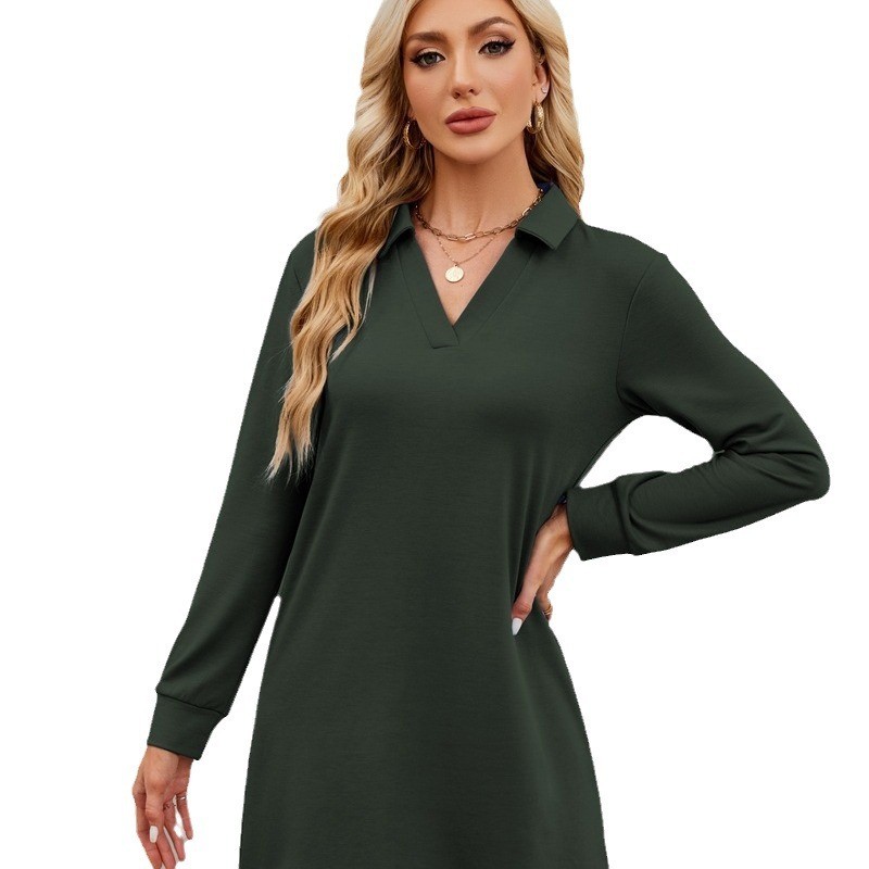 Lightweight V-neck Maxi Uv Hoodie Dress For Women Casual