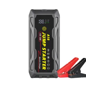 74000mwh Démarreur d'urgence de voiture portable avec fonction étanche 12V Auto Lithium-ion Batterie Booster motos USB-C A18