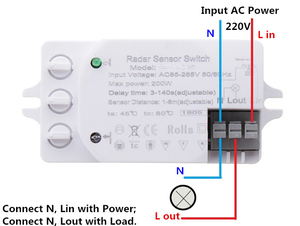 Commutateur de détecteur de mouvement de corps de capteur de radar à micro-ondes monté au plafond de AC85-265V 5.8GHz pour la rénovation de lumière existante - Product Image 6