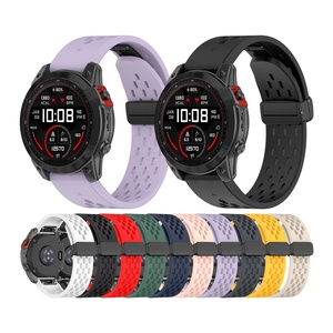 20mm 22mm 26mm cho <span class=keywords><strong>Garmin</strong></span> <span class=keywords><strong>Fenix</strong></span> 8 43mm 47mm 51mm Enduro <span class=keywords><strong>3</strong></span> màu đen gấp từ khóa thoáng khí lỗ Silicone dây đeo đồng hồ - Product Image 1