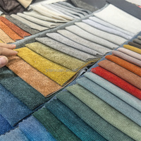 Tissu chenille bouclé haut de gamme et durable 420 g/m² en fil bouclé, tricoté en trame, 100 % polyester, résistant à l'eau, écologique pour chaise et canapé