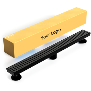 Chất lượng cao 32 inch 304 thép không gỉ cống sàn Matte Đen desague de ducha mô hình viên nang Bìa vòi hoa sen thoát nước sàn - Product Image 6