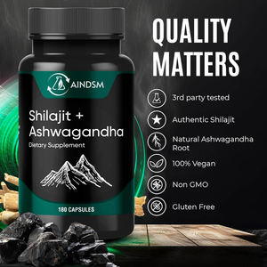 Cápsulas de alta calidad Shilajit Boost Fertility Cápsula Himalayan Shilajit Cápsula Maca Root Ashwagandha Shilajit Support Cápsula inmune - Product Image 3