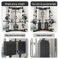 Venta al por mayor de fábrica gimnasio comercial multifuncional entrenador Cable Crossover Smith máquina para el hogar Fitness entrenamiento integral
