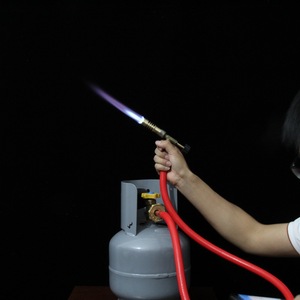 Tuyau de torche au propane entièrement en cuivre avec valve pour le soudage et la brasage de bouteilles de gaz - Product Image 4