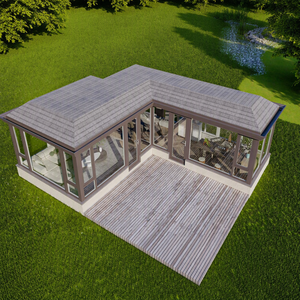 Veranda <span class=keywords><strong>in</strong></span> <span class=keywords><strong>Vetro</strong></span> con Tetto <span class=keywords><strong>in</strong></span> Alluminio Isolato, Giardino d'Inverno con Triplo <span class=keywords><strong>Vetro</strong></span> <span class=keywords><strong>per</strong></span> Balcone, Patio, Terrazza, Cortile - Product Image 3