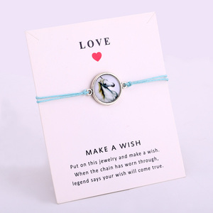 Manufacturer <strong>Horse</strong> Theme Horseshoe Charm <strong>Bracelets</strong> <strong>Horse</strong> Lover Gift Multicolor String Rope Cord Macrame <strong>Bracelet</strong> - Product Image 3