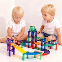 Nouveaux blocs de construction magnétiques en plastique colorés pour enfants avec aimants de 4 cm, 2024