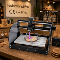 Machine de gravure laser CNC 3018 Pro Max de bureau, mini routeur pour le travail du bois, avec diode AI pour cadres photo, plaques, sous-verres, médailles pour chiens et projets DIY