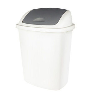 BX tempat sampah dapur dengan tutup ayunan, tempat sampah tinggi plastik luar ruangan dan dalam ruangan untuk rumah - Product Image 6