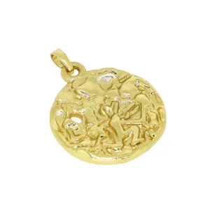 Manufacturer Gold Filled Best Quality Zodiac Necklace Virgo Taurus Gemini Taurus Pendant DIY
