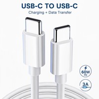 Câble de charge rapide USB-C Type C 60W PD 3A avec gaine TPE pour téléphones Android et iPhone 15 16 17 18 Pro Max – Vente en gros
