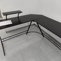 Bureau d'angle exécutif en forme de L pour ordinateur