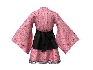 Disfraz de Anime Demon Slayer para Halloween, Kimono Japonés de <span class=keywords><strong>Kamado</strong></span> <span class=keywords><strong>Tanjiro</strong></span> Nezuko, Cosplay para Conventos de Anime, Carnaval, Pascua - Product Image 6