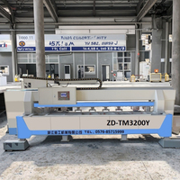 Machine à découper la pierre ZHENGDA, commande électrique PLC à 45 degrés, moteur 15KW, multifonctionnelle, longueur maximale 3200mm pour plan de travail de cuisine