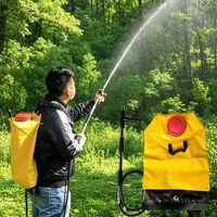 Sac à dos pulvérisateur ergonomique pliable de 16 à 20 litres avec dossier et bretelles rembourrés pour la lutte contre les incendies