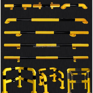 U-vormige Q235 stalen buispaal, crashbarrière, veiligheids- en anti-botsingsparkeerbarrière, lichtreflecterend oppervlak met hoge intensiteit - Product Image 5