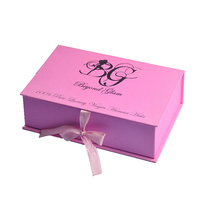 Cajas de Regalo de Cartón Rosa de Alta Calidad, Ecológicas y de Lujo para el Cuidado de la Piel con Aceites Esenciales, Caja Cosmética Personalizada con Cinta
