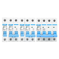 Disjoncteur miniature (MCB) DC 2P 230V 6kA, capacité de coupure 50/60Hz pour système solaire photovoltaïque 3A-63A DC500V DC1000V