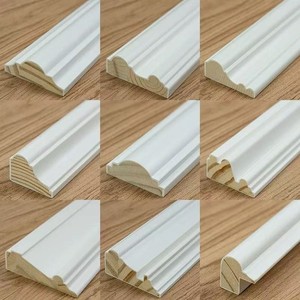 Molduras de Madera de Álamo de Diseño Moderno y Alta Calidad del Fabricante, Molduras <span class=keywords><strong>Decorativas</strong></span> para Gabinetes de Cocina, Molduras de Madera MDF - Product Image 2